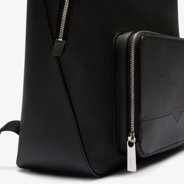 Valextra V-Line Essential Backpack in Black | Men Bags | Luxury Shoes 