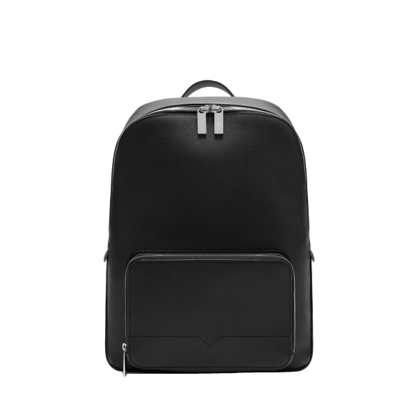 Valextra V-Line Essential Backpack in Black | Men Bags | Luxury Shoes 