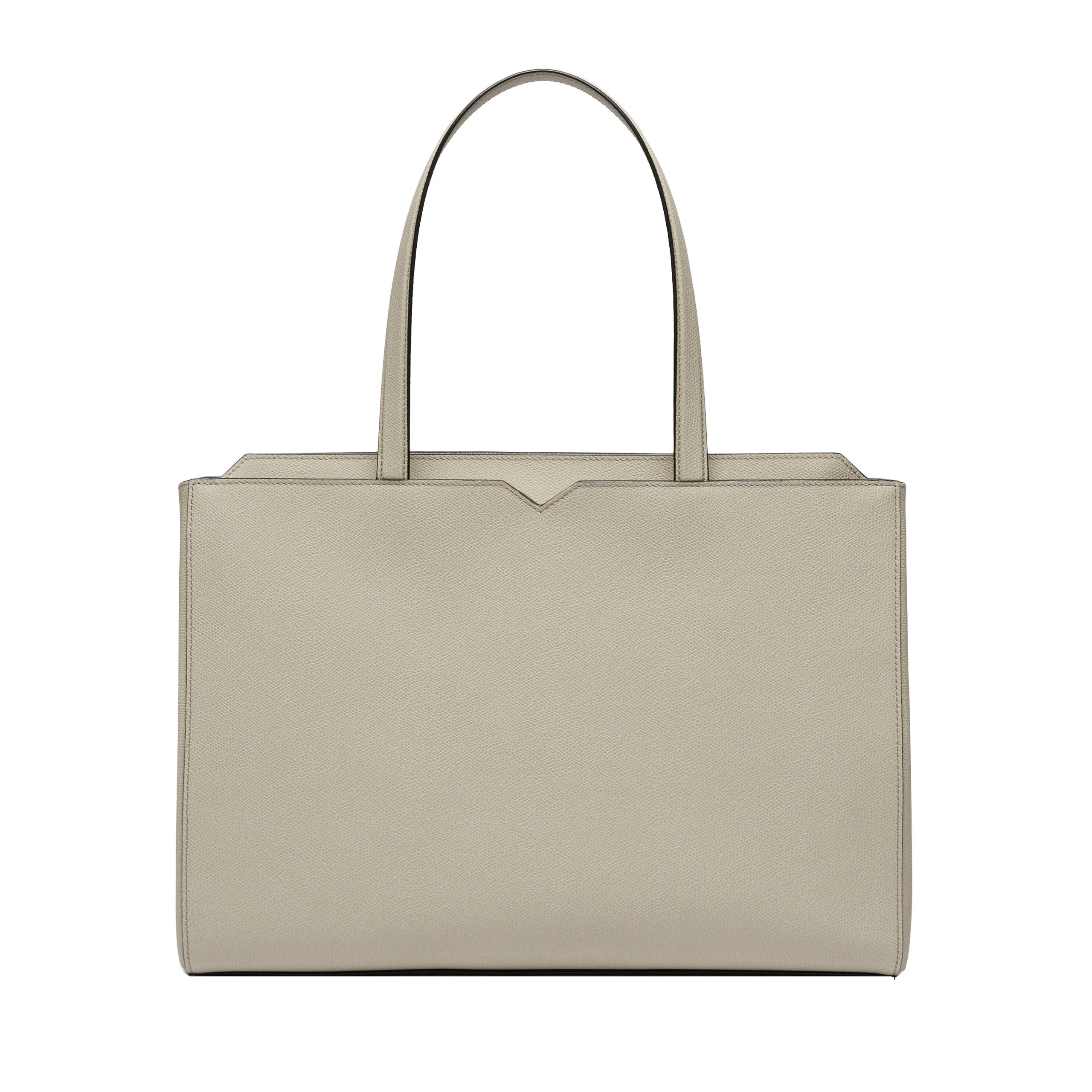 Valextra V-Line Horizontal Shopping Bag in Linen Grey Valextra V-Line Horizontal Shopping Bag in Linen Grey | Men Bags | Luxury Shoes