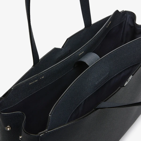 Valextra V-Line Horizontal Shopping Bag in Night Blue | Men Bags | Luxury Shoes 