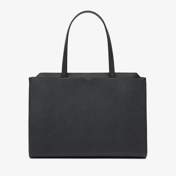 Valextra V-Line Horizontal Shopping Bag in Night Blue | Men Bags | Luxury Shoes 