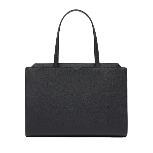 Valextra V-Line Horizontal Shopping Bag in Night Blue | Men Bags | Luxury Shoes 