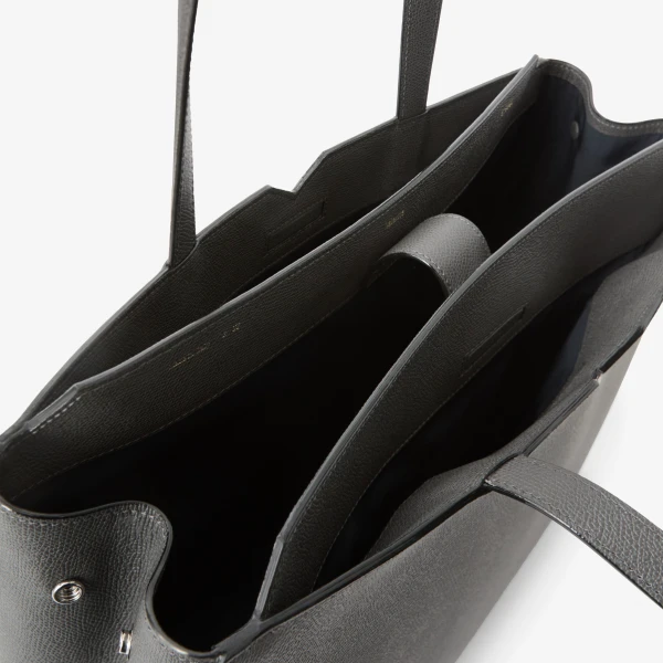 Valextra V-Line Horizontal Shopping Bag in Smokey Grey | Men Bags | Luxury Shoes 