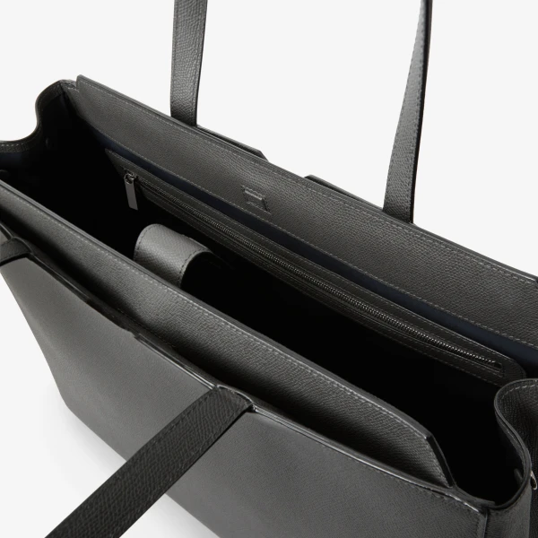 Valextra V-Line Horizontal Shopping Bag in Smokey Grey | Men Bags | Luxury Shoes 