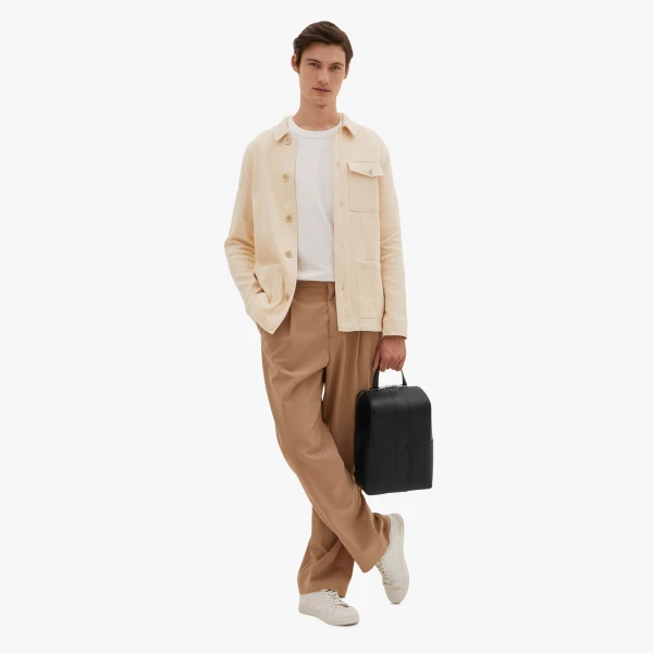 Valextra V-Line One Shoulder Backpack in Black | Men Bags | Luxury Shoes 