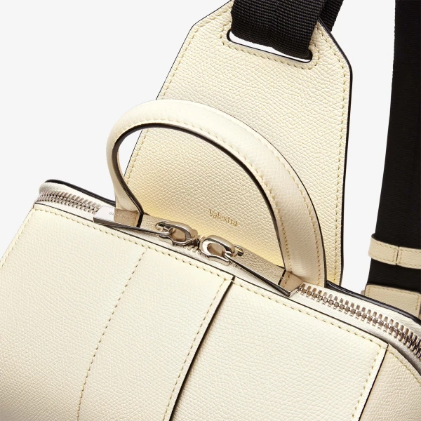 Valextra V-Line One Shoulder Backpack in Pergamena White | Men Bags | Luxury Shoes 