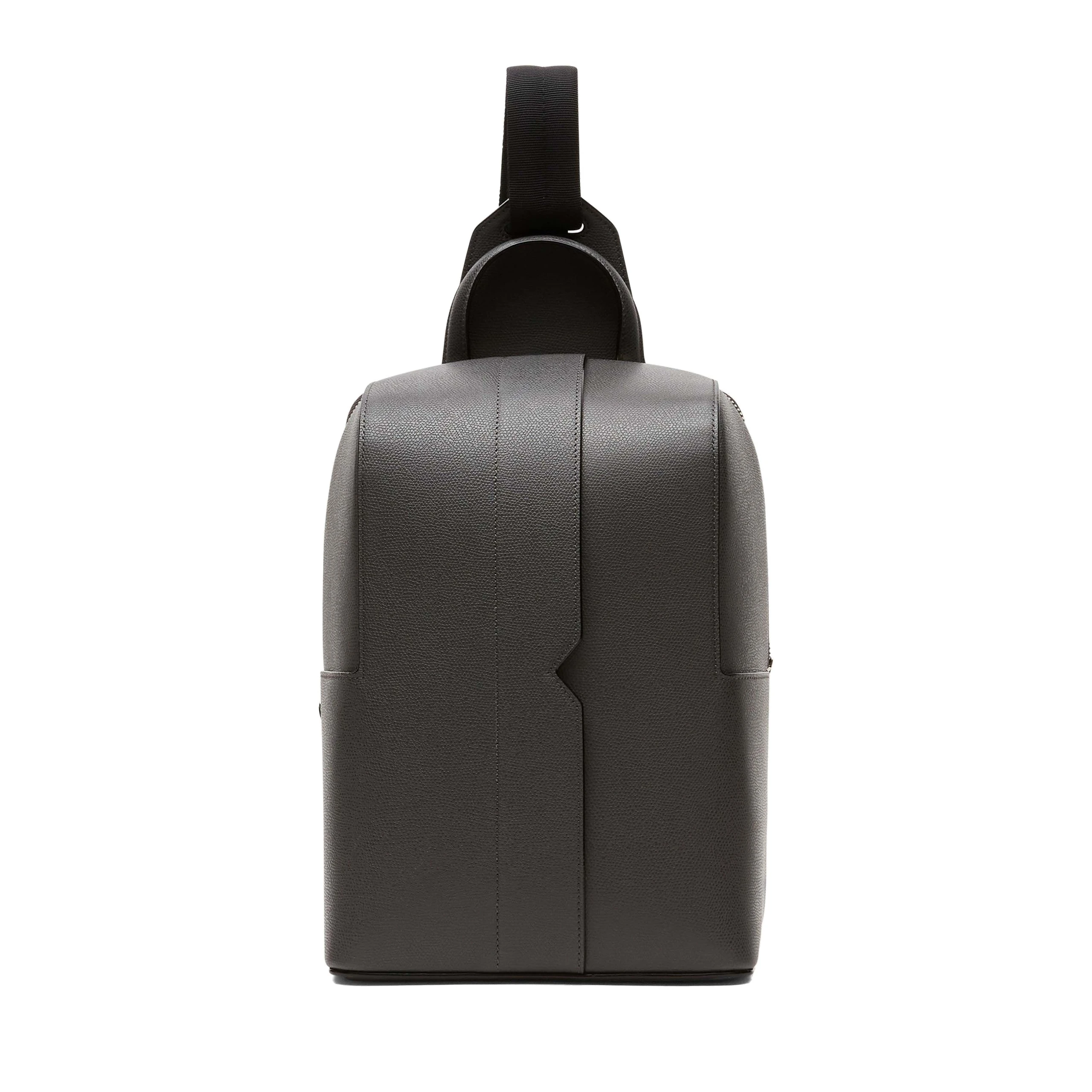 Valextra V-Line One Shoulder Backpack in Smokey Grey Valextra V-Line One Shoulder Backpack in Smokey Grey | Men Bags | Luxury Shoes