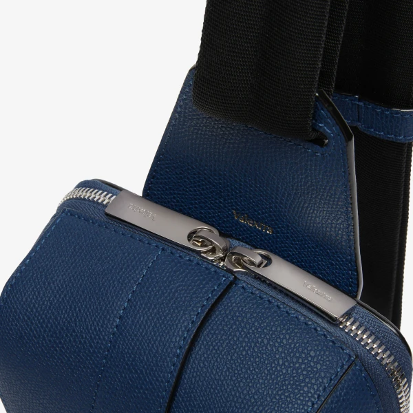 Valextra V-Line One Shoulder Mini Backpack in Sapphire Blue | Men Bags | Luxury Shoes 