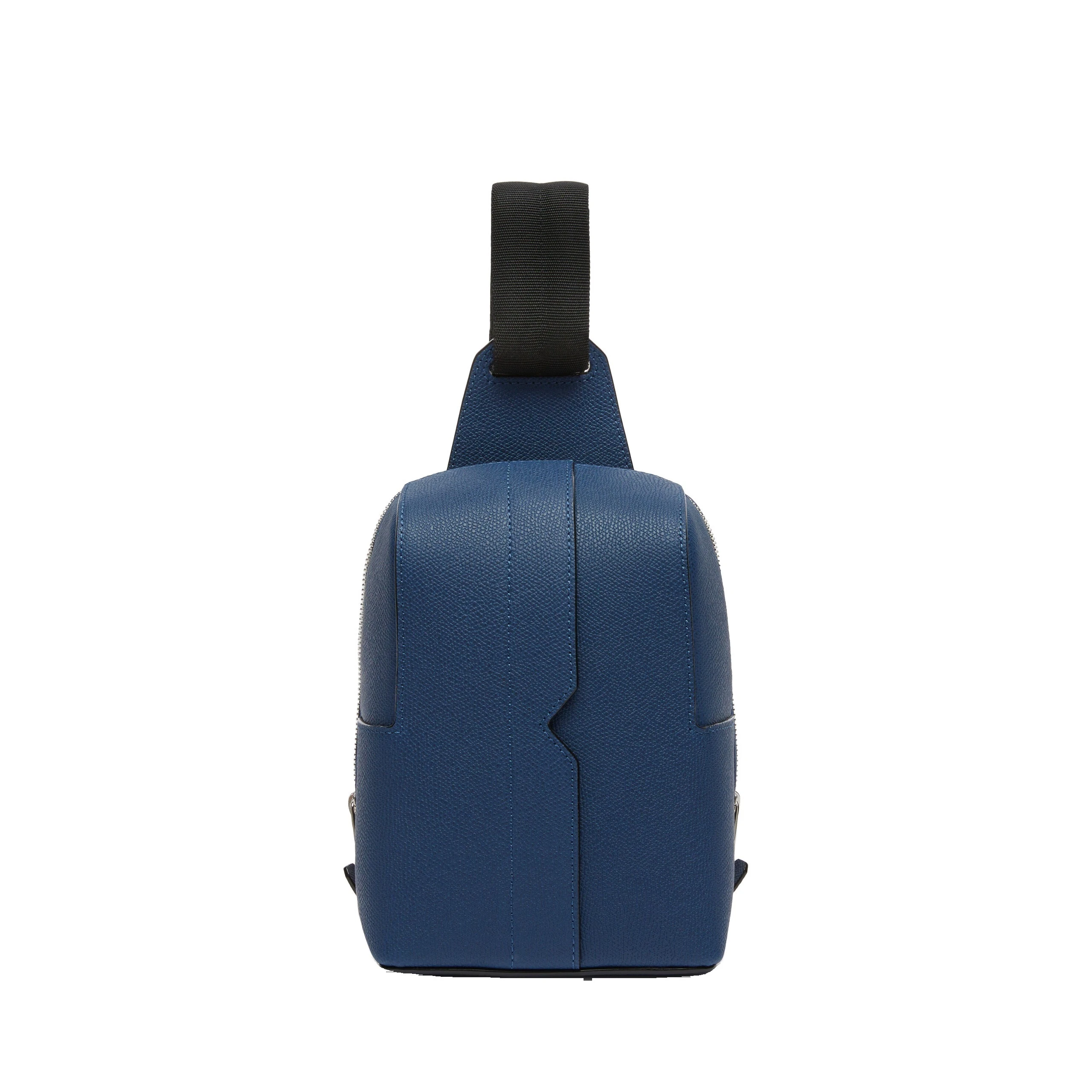 Valextra V-Line One Shoulder Mini Backpack in Sapphire Blue Valextra V-Line One Shoulder Mini Backpack in Sapphire Blue | Men Bags | Luxury Shoes