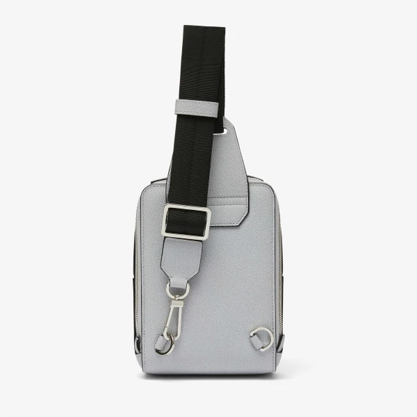Valextra V-Line One Shoulder Mini Backpack in Stone Grey | Men Bags | Luxury Shoes 