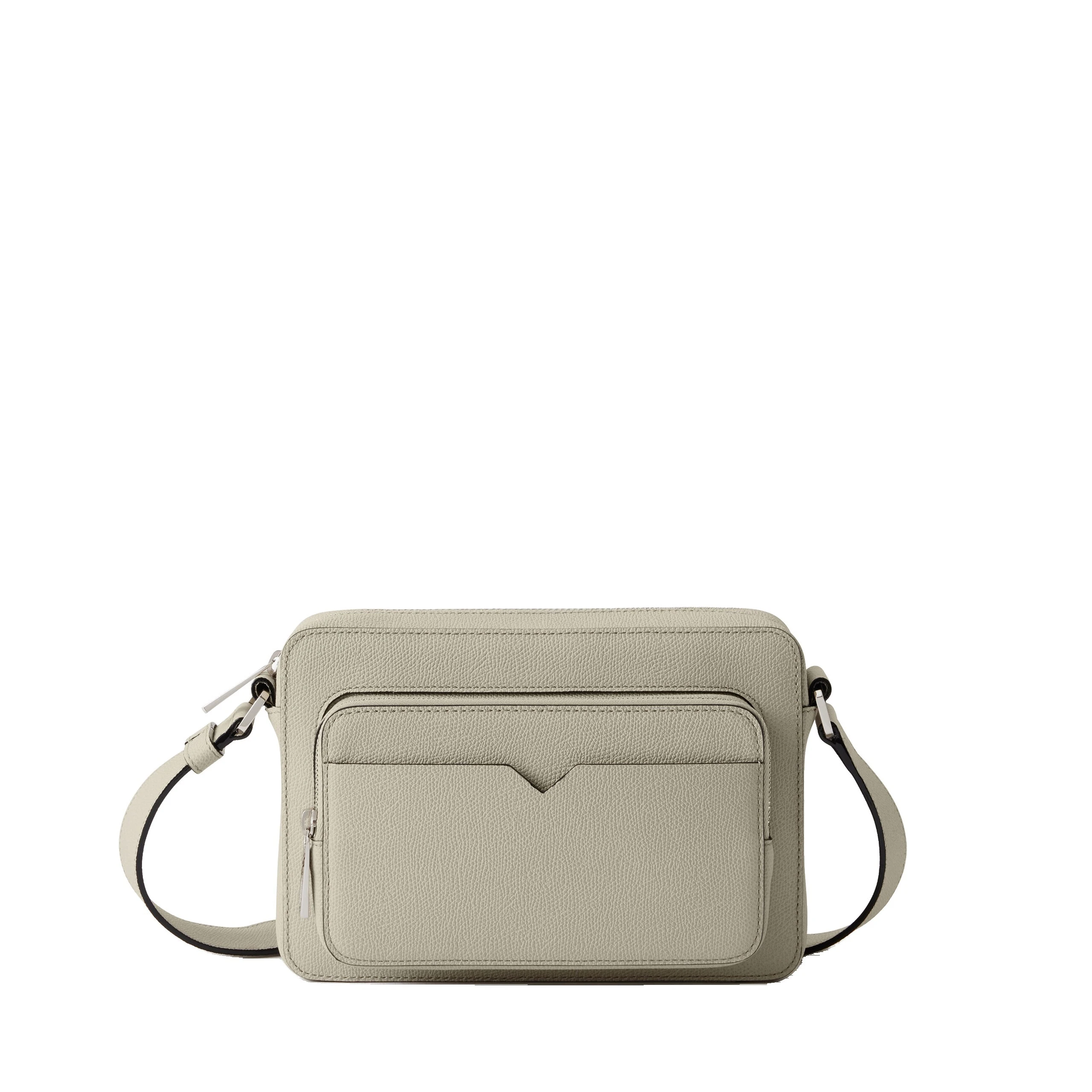 Valextra V-Line Reporter Bag in Linen Grey Valextra V-Line Reporter Bag in Linen Grey | Men Bags | Luxury Shoes