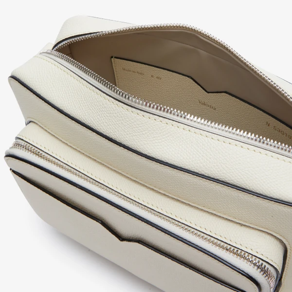 Valextra V-Line Reporter Bag in Pergamena White | Men Bags | Luxury Shoes 