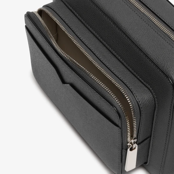Valextra V-Line Reporter Bag in Smokey Grey | Men Bags | Luxury Shoes 