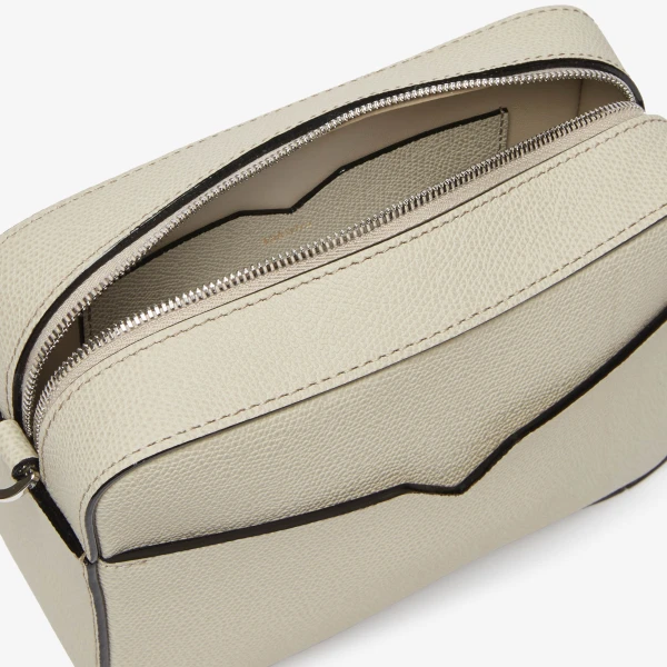 Valextra V-Line Reporter Mini Bag in Linen Grey | Men Bags | Luxury Shoes 