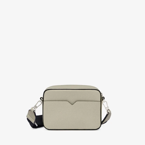 Valextra V-Line Reporter Mini Bag in Linen Grey | Men Bags | Luxury Shoes 