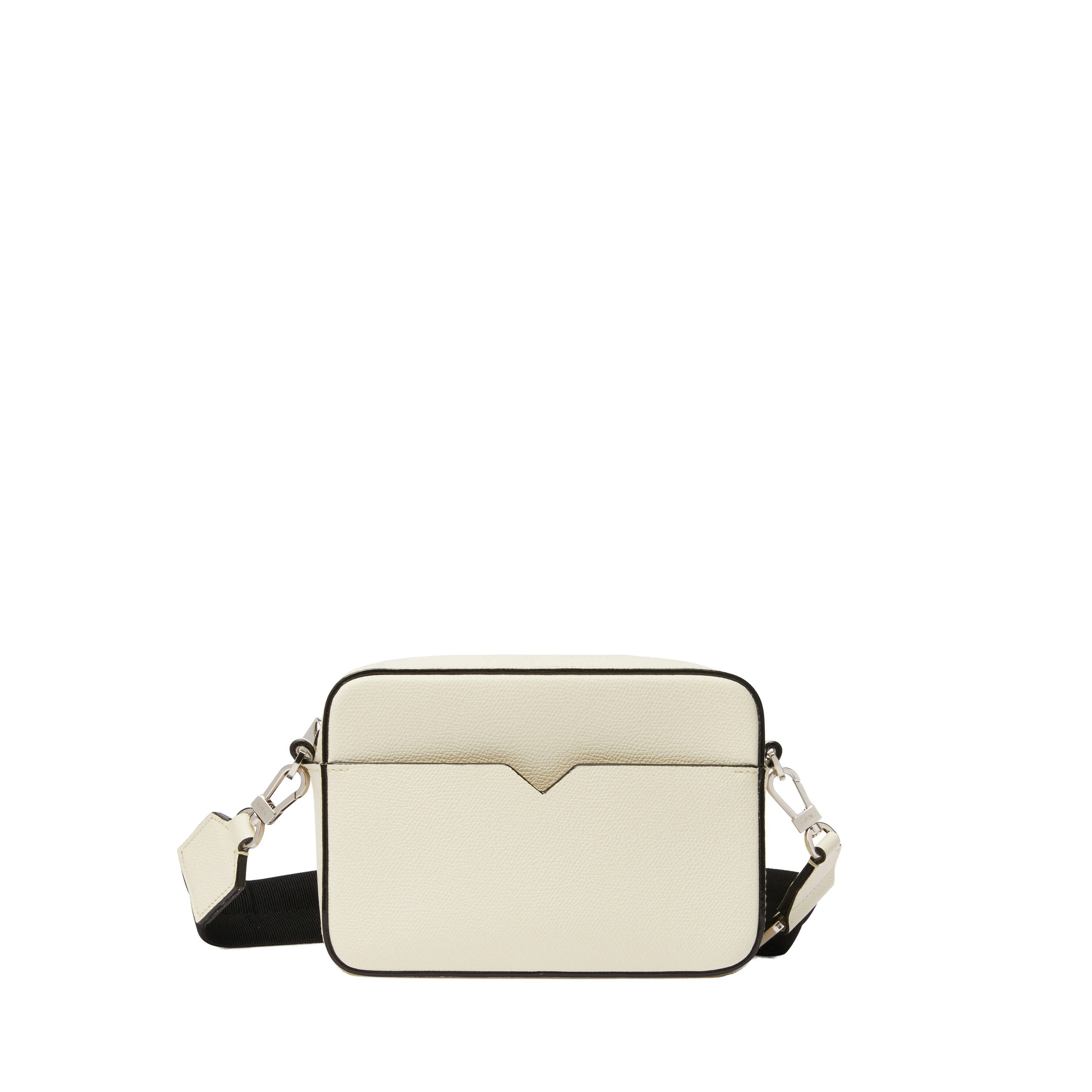 Valextra V-Line Reporter Mini Bag in Pergamena White Valextra V-Line Reporter Mini Bag in Pergamena White | Men Bags | Luxury Shoes