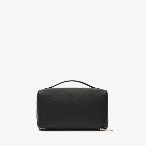 Valextra V-Line Wash Bag in Black | Cases | Luxury Shoes 