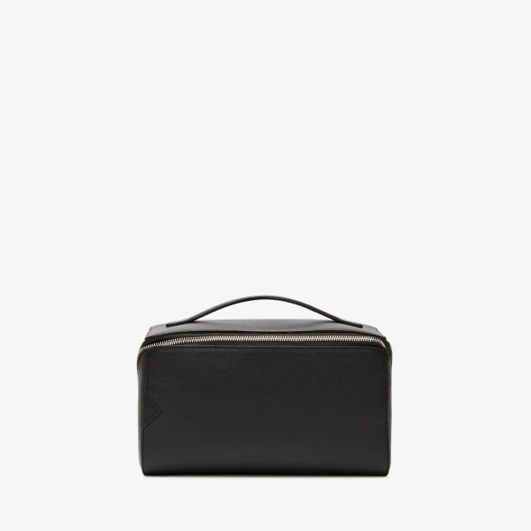 Valextra V-Line Wash Bag in Black | Cases | Luxury Shoes 
