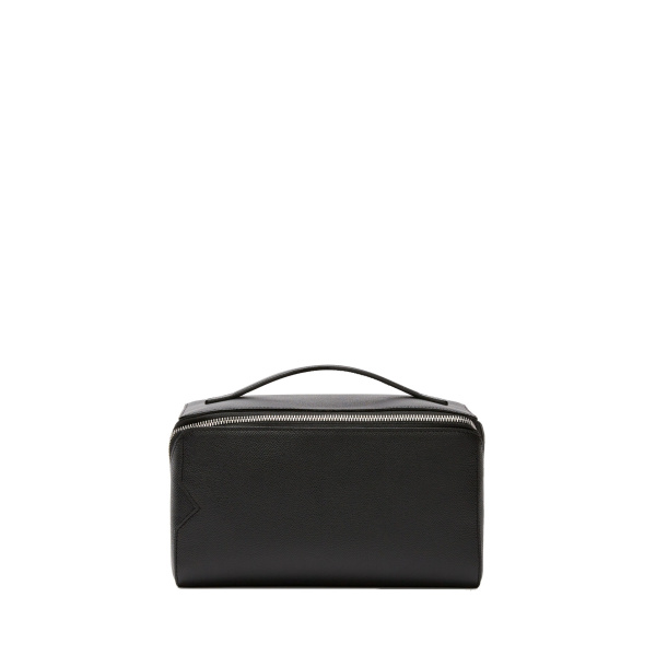 Valextra V-Line Wash Bag in Black | Cases | Luxury Shoes 