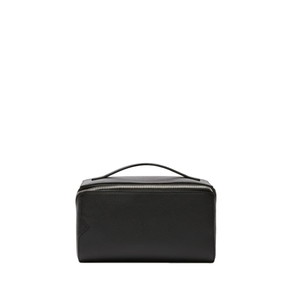 Valextra V-Line Wash Bag in Black | Cases | Luxury Shoes 