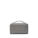 Valextra V-Line Wash Bag in Cement Grey | Cases | Luxury Shoes 