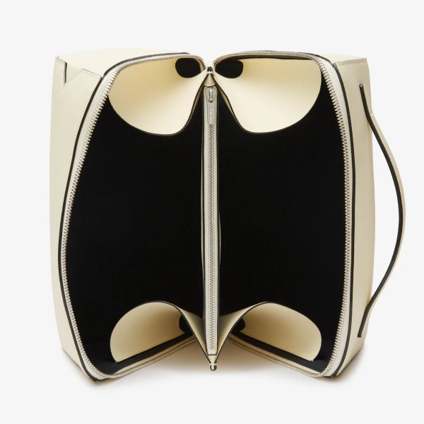 Valextra V-Line Wash Bag in Pergamena White | Cases | Luxury Shoes 