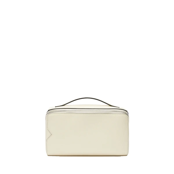Valextra V-Line Wash Bag in Pergamena White | Cases | Luxury Shoes 