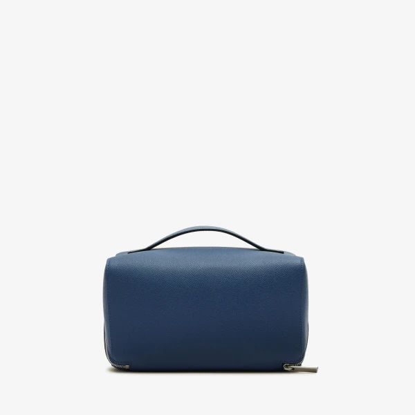Valextra V-Line Wash Bag in Sapphire Blue | Cases | Luxury Shoes 