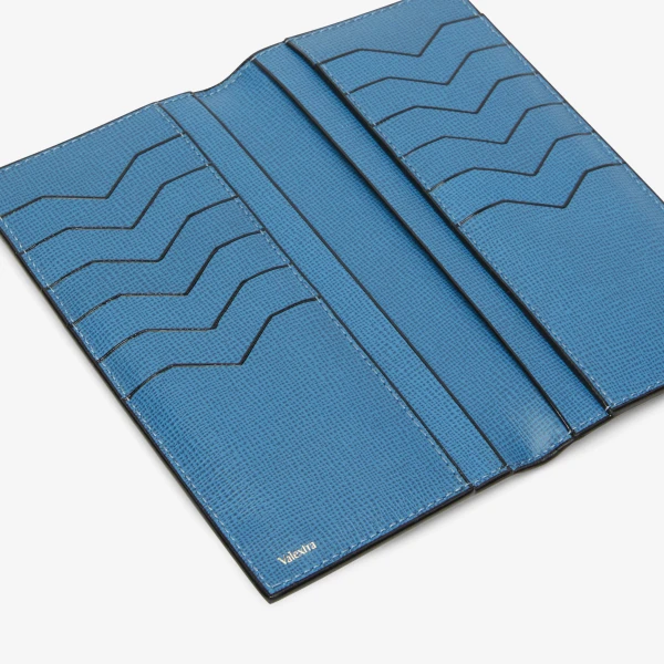Valextra Vertical Wallet 12CC in Cobalt Blue | Cases | Luxury Shoes 