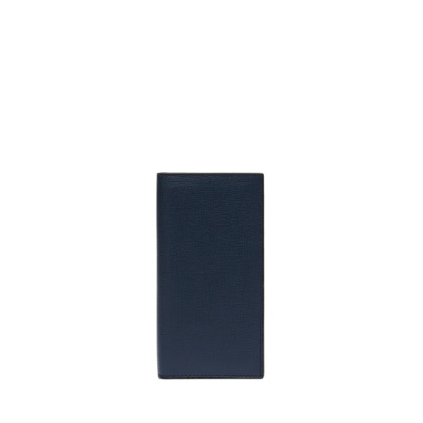 Valextra Vertical Wallet 12CC in Dark Blue | Cases | Luxury Shoes 
