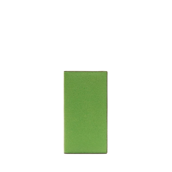 Valextra Vertical Wallet 12CC in Grass Green | Cases | Luxury Shoes 