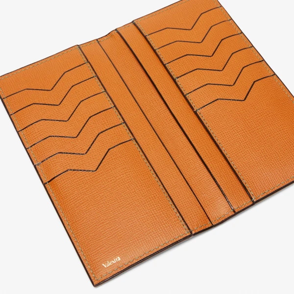 Valextra Vertical Wallet 12CC in Havana Brown | Cases | Luxury Shoes 