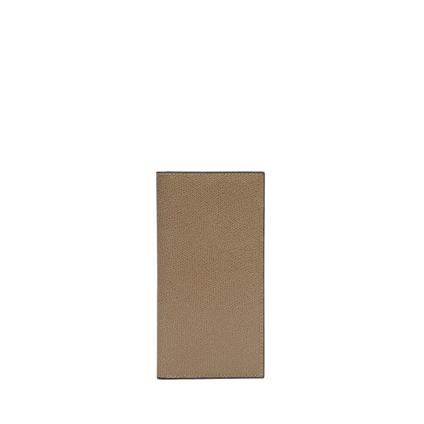 Valextra Vertical Wallet 12CC in Oyster Brown | Cases | Luxury Shoes 