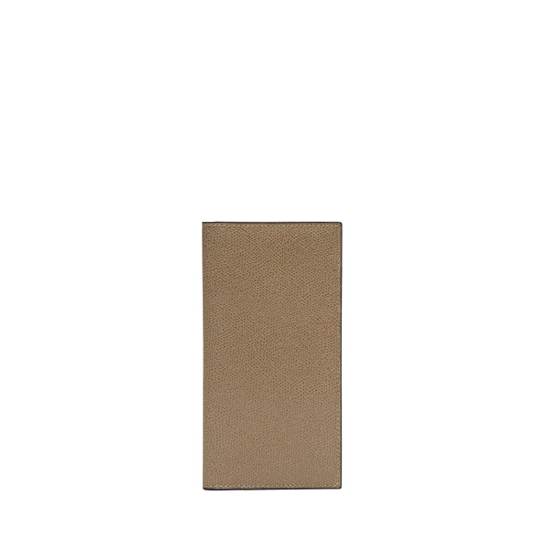 Valextra Vertical Wallet 12CC in Oyster Brown | Cases | Luxury Shoes 