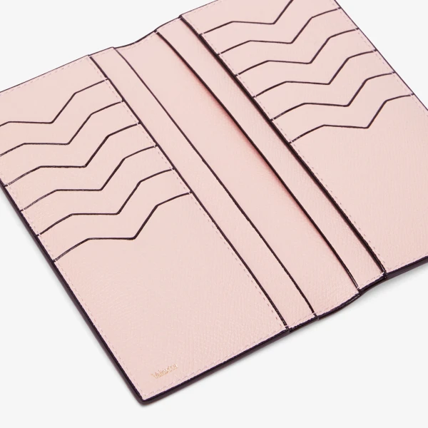 Valextra Vertical Wallet 12CC in Peony Pink | Wallets & Purses | Luxury Shoes 