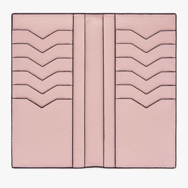 Valextra Vertical Wallet 12CC in Peony Pink | Wallets & Purses | Luxury Shoes 
