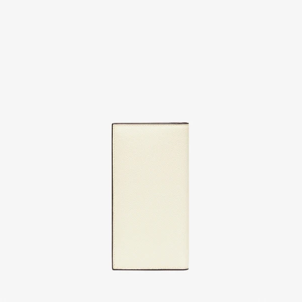 Valextra Vertical Wallet 12CC in Pergamena White, Millepunte | Cases | Luxury Shoes 