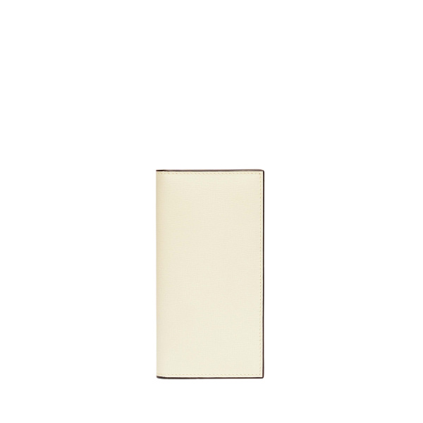 Valextra Vertical Wallet 12CC in Pergamena White, Pave | Cases | Luxury Shoes 