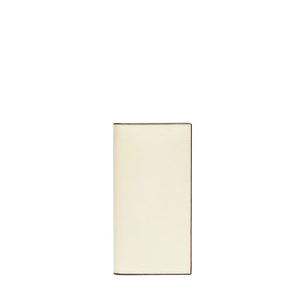 Valextra Vertical Wallet 12CC in Pergamena White, Pave | Cases | Luxury Shoes 