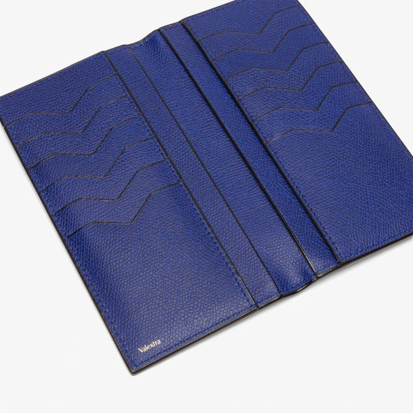 Valextra Vertical Wallet 12CC in Royal Blue | Cases | Luxury Shoes 