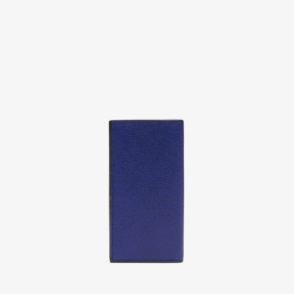 Valextra Vertical Wallet 12CC in Royal Blue | Cases | Luxury Shoes 