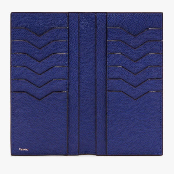 Valextra Vertical Wallet 12CC in Royal Blue | Cases | Luxury Shoes 