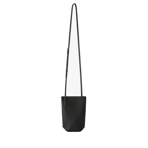 Valextra Vivi Crossbody Phone Bag in Black | Shoulder & Crossbody Bags | Luxury Shoes 