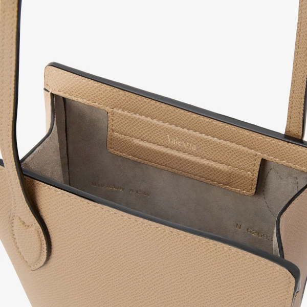 Valextra Vivi Crossbody Phone Bag in Cashmere Beige | Shoulder & Crossbody Bags | Luxury Shoes 