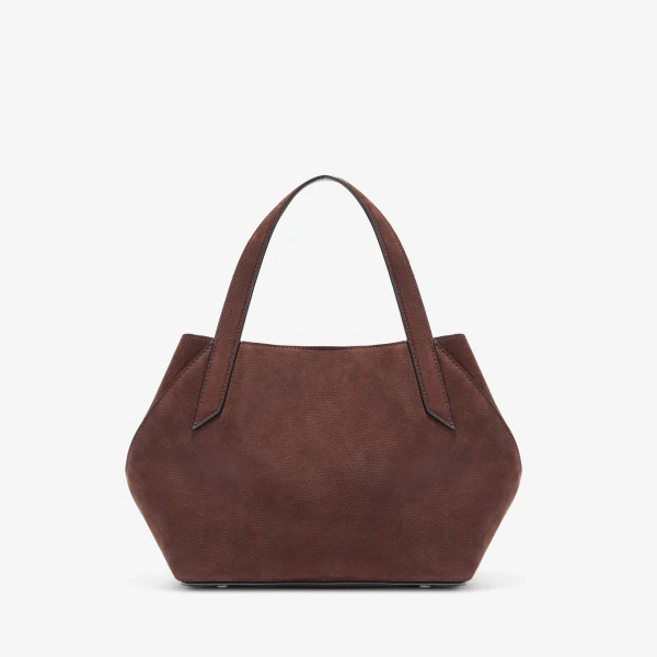 Valextra Vivi Gio Senso Two Handles Bag in Chocolate Brown | Totes & Top-Handle Bags | Luxury Shoes 