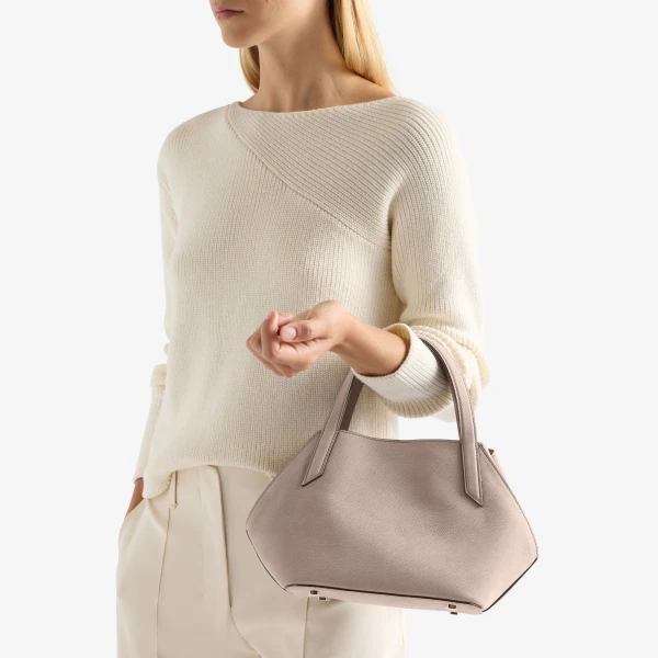 Valextra Vivi Gio Senso Two Handles Bag in Nude Pink | Totes & Top-Handle Bags | Luxury Shoes 
