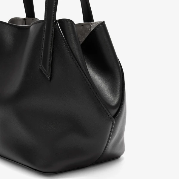 Valextra Vivi Gio Sublime Two Handles Bag in Black | Totes & Top-Handle Bags | Luxury Shoes 
