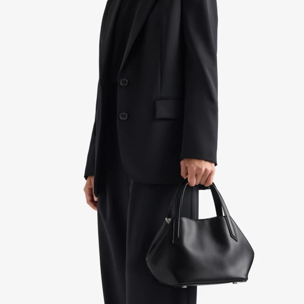 Valextra Vivi Gio Sublime Two Handles Bag in Black | Totes & Top-Handle Bags | Luxury Shoes 