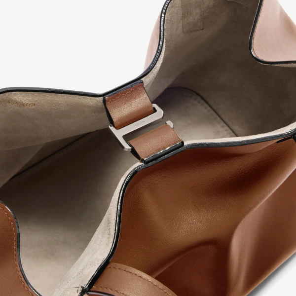 Valextra Vivi Gio Sublime Two Handles Bag in Chocolate Brown | Totes & Top-Handle Bags | Luxury Shoes 