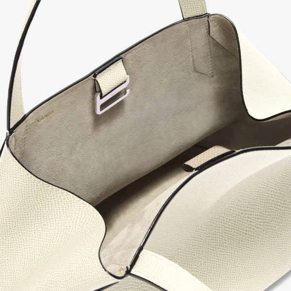 Valextra Vivi Gio Two Handles Bag in Pergamena White | Totes & Top-Handle Bags | Luxury Shoes 